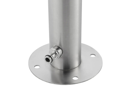 Coloană din oțel inoxidabil cu racord pentru robinet și placă de montare