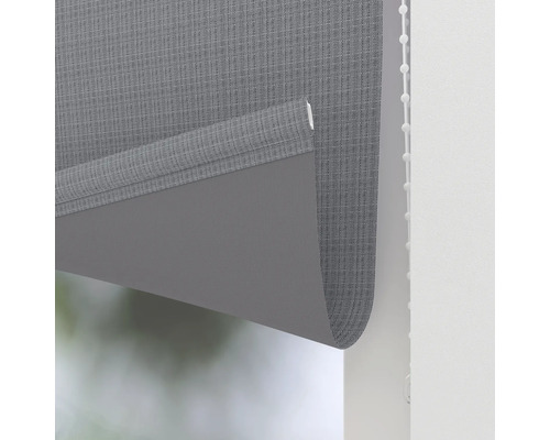 Rulou gri cu lanț pentru decorarea ferestrelor