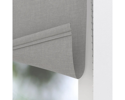 Rulou plisată gri parțial coborâtă