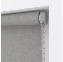 Rulou gri cu mecanism cu lanț pentru decorarea ferestrelor
