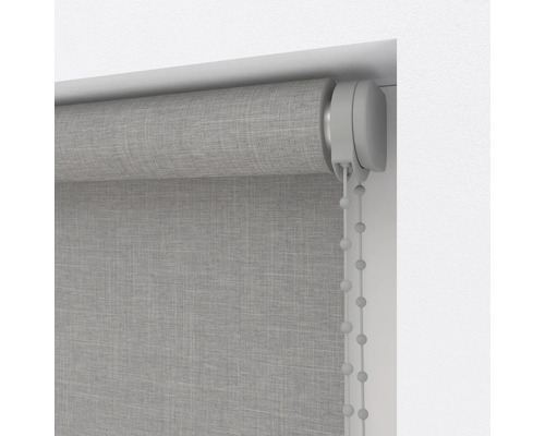 Rulou gri cu mecanism cu lanț pentru decorarea ferestrelor