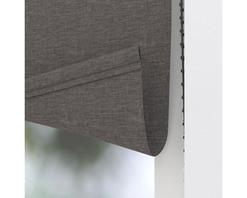 Imagine detaliată a unui rulou pliant gri cu operare cu lanț