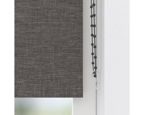 Rulou gri la fereastră cu lanț de operare