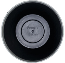 Vedere interioară a unui ghiveci de flori cu un diametru de 10,5 inchi