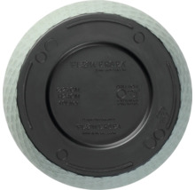 Partea inferioară a unui ghiveci de flori cu indicații de dimensiune și informații despre producător