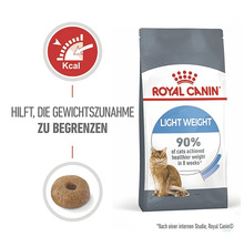 Hrană pentru pisici Royal Canin Light Weight pentru controlul greutății.