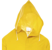 Geacă de ploaie galbenă cu glugă