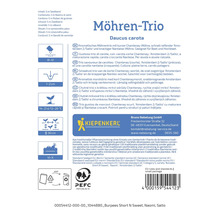 Trio de morcovi bandă de semințe cu soiurile Burpees Short N Sweet, Naomi și Salto