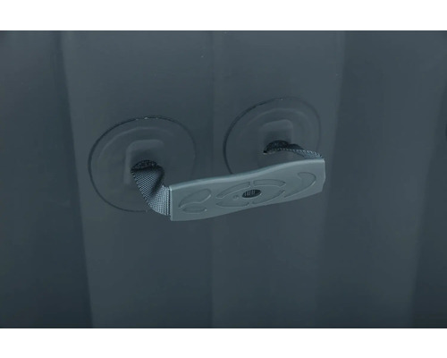 Imagine detaliată cu o cadă cu hidromasaj gonflabilă cu mâner