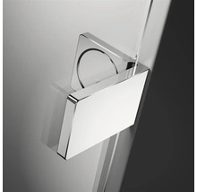 Vizualizare detaliată a unui fiting pentru cabină de duș cu formă pătrată