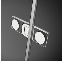 Detalii cabină de duș cu mâner și bandă magnetică