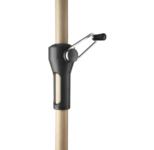 Imagine detaliată cu stâlpul unei umbrele de soare cu mecanism de manivelă