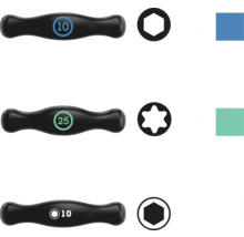 Imagine cu mânere de șurubelniță și capete de șurubelniță