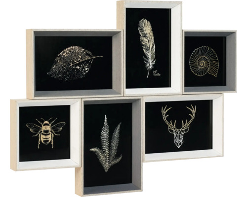 Ramă foto din mai multe piese cu motive din natură