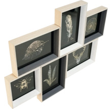 Ramă foto multiplă cu șase fotografii