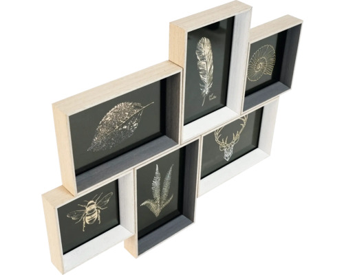 Ramă foto multiplă cu șase fotografii