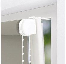 Vizualizare detaliată a unei role cu mecanism cu lanț pentru decorarea ferestrelor