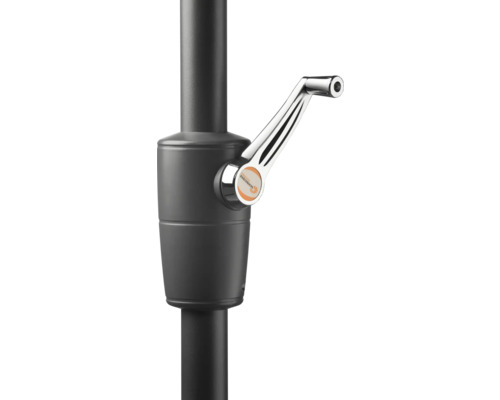 Mecanism cu manivelă pentru o umbrelă de soare