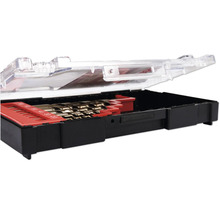 Set de burghie în cutie de plastic deschisă