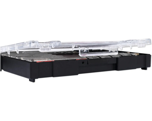 Set de burghie și biți în cutie de depozitare