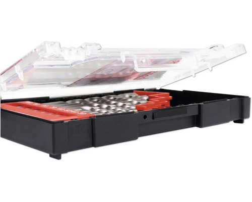 Set de burghie în cutie deschisă