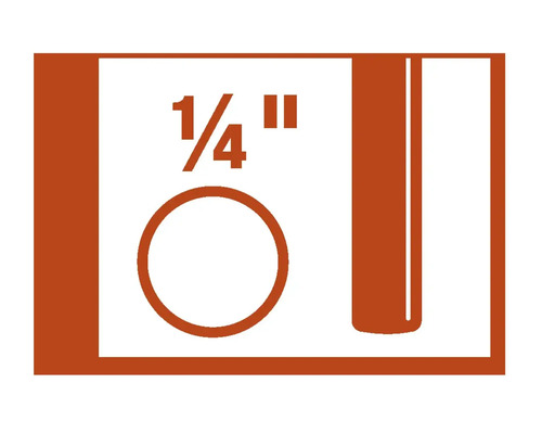 Simbol pentru un burghiu de un sfert de inch