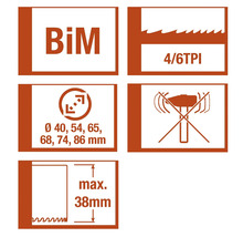 Informații despre pânza de ferăstrău circular bimetalică