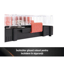 Imagine detaliată cu o cutie de siguranțe cu închidere glisantă