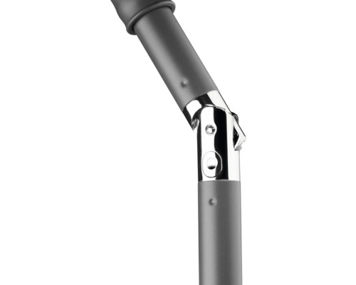 Vizualizare detaliată a unei articulații metalice pentru umbrelă de soare