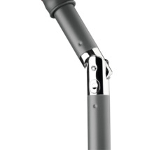 Prim-plan cu stâlp de umbrelă de soare cu mecanism de înclinare