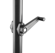 Mecanism de manivelă al unei umbrele de soare pentru operare ușoară