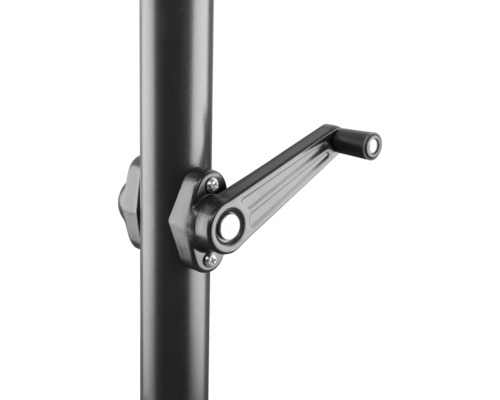 Mecanism de manivelă al unei umbrele de soare pentru operare ușoară