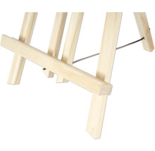 Vizualizare detaliată a unui șevalet din lemn