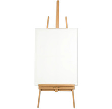 Șevalet din lemn cu pânză albă