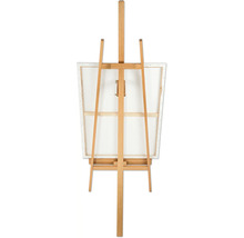 Șevalet din lemn cu pânză, vedere din spate