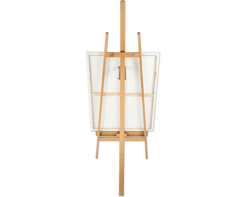 Șevalet din lemn cu pânză, vedere din spate