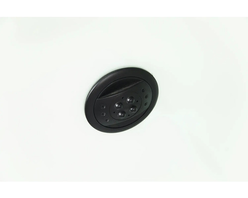 Panou de control negru, rotund, pentru cadă