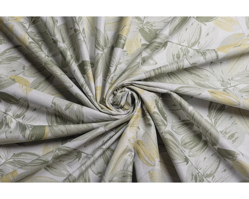 Material textil cu model de frunze în stil înfășurat