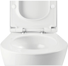 Toaletă ceramică cu capac deschis