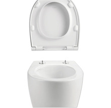 WC suspendat cu spălare profundă cu capac WC