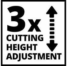 Reglarea înălțimii de tăiere de 3x