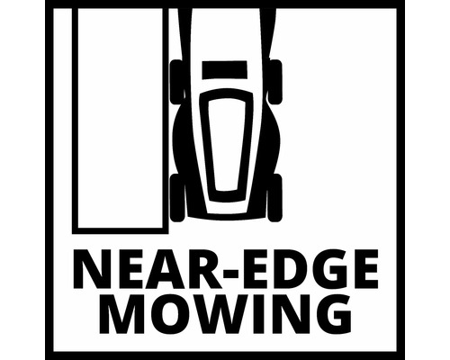 Simbol pentru cosirea aproape de margini