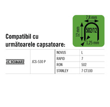 Capsatoare compatibile cu dimensiunile specificate