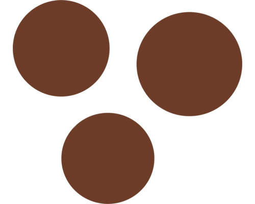 Trei cercuri maro
