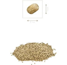 Hrană pentru pești cu o dimensiune de 5 x 7 milimetri