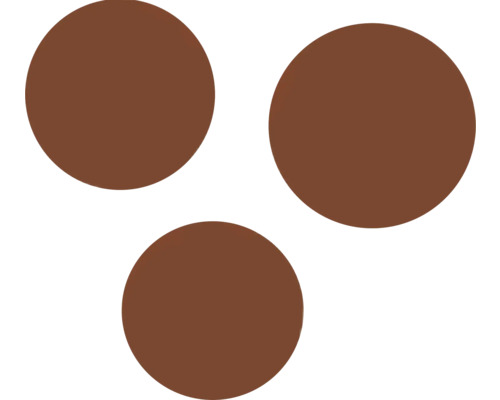 Trei cercuri maro