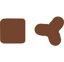 Formă pătrată și triunghiulară pentru proiecte