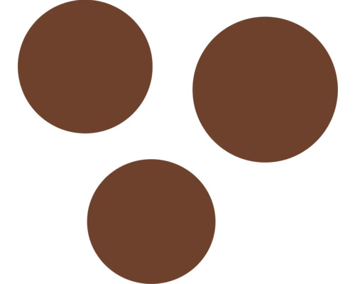 Trei cercuri maro