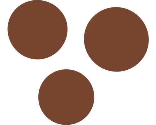 Trei cercuri maro