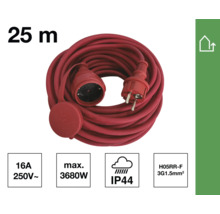 Cablu furtun de cauciuc de 25 de metri lungime cu fișă și cuplaj